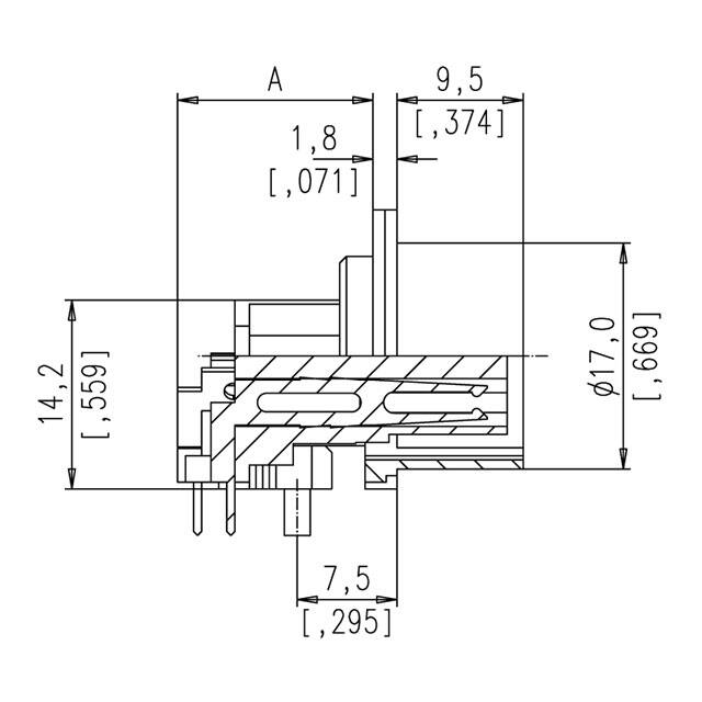 T 3447 900 Amphenol Tuchel Industrial  Gruppi di connettori circolari